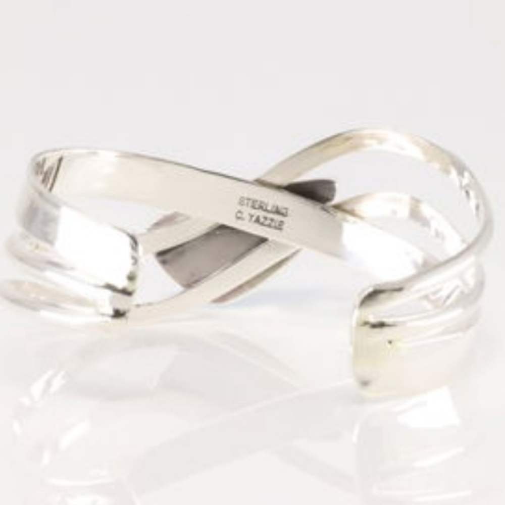 Native American Silver Multi-Strand Bracelet With… - image 3